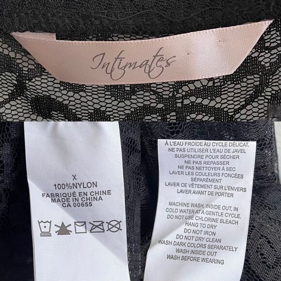 Intimates Sleeveless Lace Nightgown Nightdress Lingerie Intimates Black M - Picture 8 of 8